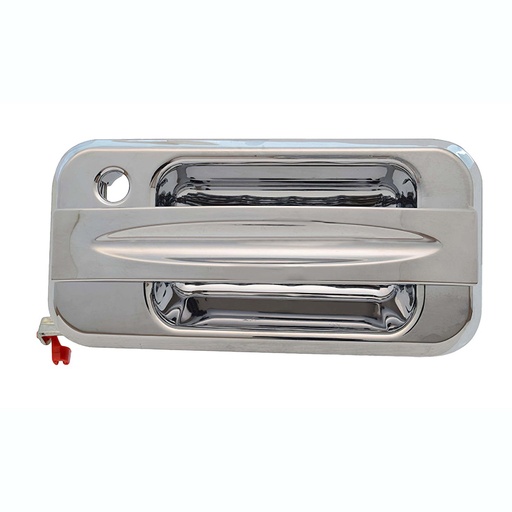 [012-3302-03] MANIJA EXTERIOR HM H2 SUT/SUV 03-09  CON HOYO PARA LLAVE CROMADA PLASTICO HUSHAN Izquierdo Delantera  
