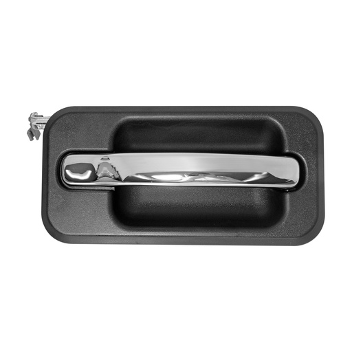 [012-3302-14] MANIJA EXTERIOR HM H2 SUT/SUV 03-09  SIN HOYO PARA LLAVE CROMADA/NEGRA HUSHAN Derecho Delantera  