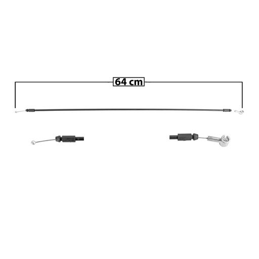 [105929] CHICOTE DE COFRE HY ATTITUDE/ACCENT 06-11  64CM PARTE FRONTAL SIN MANIJA GENERICA    