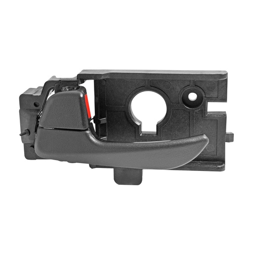 [012-3408-07] MANIJA INTERIOR HY GRAND I10 15-20  CORRUGADA NEGRA PLASTICO HUSHAN Izquierdo Delantera  