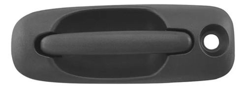 [012-0703-13] MANIJA EXTERIOR CR VOYAGER/TOWN & COUNTRY  DG CARAVAN 01-07  CON HOYO PARA LLAVE CORRUGADA NEGRA PLASTICO HUSHAN Izquierdo Delantera  
