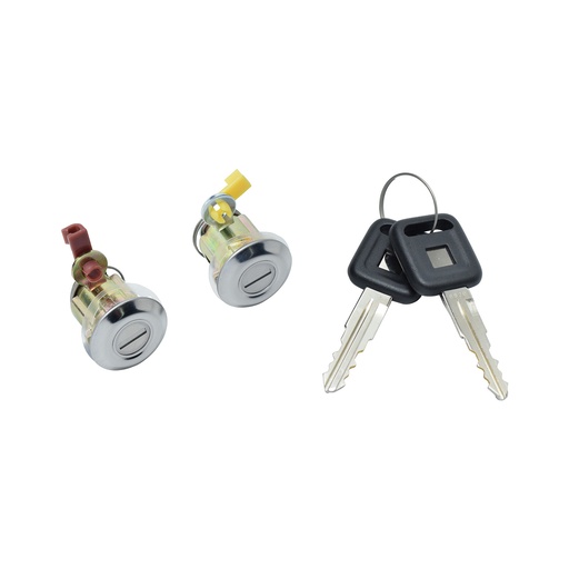 [70429] CILINDRO PARA PUERTA IZ ELF/NPR 94-08  JUEGO METAL CROMADO TIPO ORIGINAL    