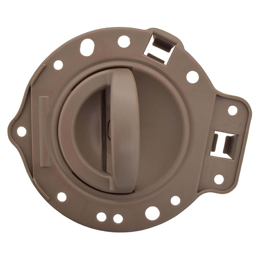 [012-1603-10] MANIJA INTERIOR JP COMMANDER 06-10  CON BASE CAFE PLASTICO HUSHAN Derecho Delantera/Trasera  