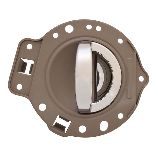 [012-1603-06] MANIJA INTERIOR JP COMMANDER 06-10  CON BASE CAFE/CROMADO PLASTICO HUSHAN Derecho Delantera/Trasera  