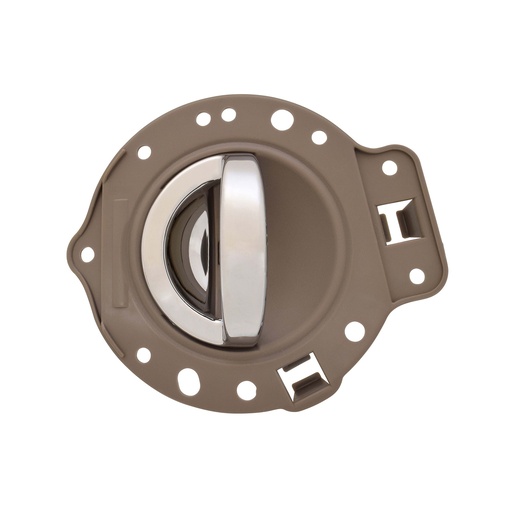 [012-1603-07] MANIJA INTERIOR JP COMMANDER 06-10  CON BASE CAFE/CROMADO PLASTICO HUSHAN Izquierdo Delantera/Trasera  