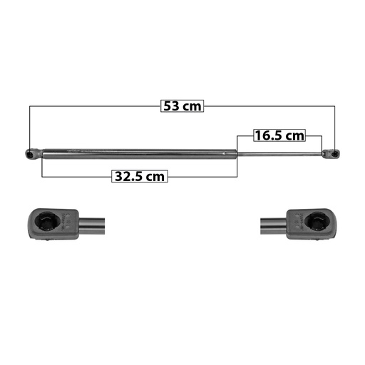 [60112] AMORTIGUADOR 5TA PUERTA JP COMPASS 07-17  PARA 5TA PUERTA C/BOCINAS 53 32.5 16.5 620 139.38 63.22 680 152.87 69.34 MANIJAUTO Derecho/Izquierdo   