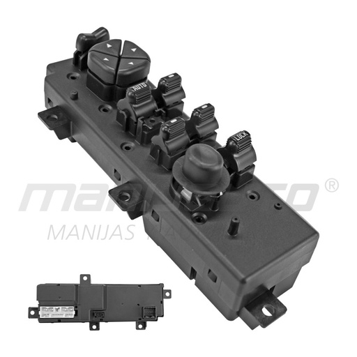 [71508] CONTROL ELECTRICO JP GRAND CHEROKEE 99-04  DE ELEVADOR 30 CON CONTROL PARA ESPEJO 12VCC MANIJAUTO Izquierdo Delantera  
