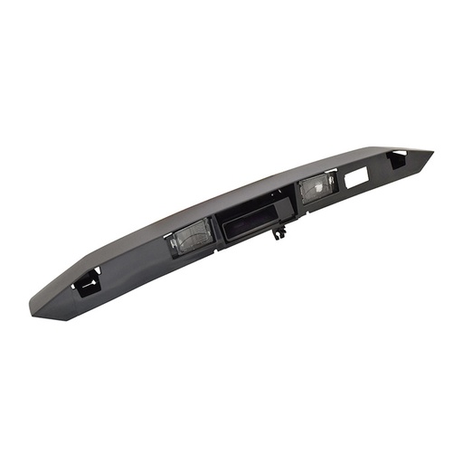 [102958] MOLDURA 5TA PUERTA JP LIBERTY 08-13  CON MANIJA ADAPTABLE CAMARA REVERSA SIN EMBLEMA CON LUZ DE PLACA NEGRA CORRUGADA    