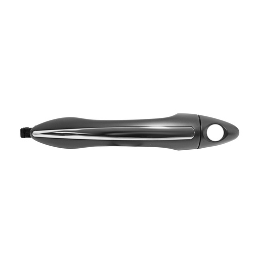 [012-3507-03] MANIJA EXTERIOR KI FORTE 14-18  CON HOYO PARA LLAVE LISA PARA PINTAR NEGRA/CROMO PLASTICO HUSHAN Izquierdo Delantera  