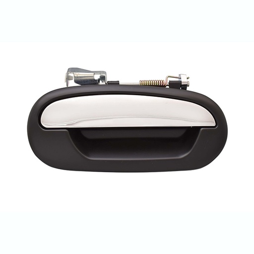 [012-1805-02] MANIJA EXTERIOR LC NAVIGATOR 98-02  LISA PARA PINTAR NEGRA/CROMO PLASTICO HUSHAN Derecho Trasera  