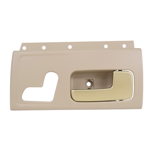 [012-1806-04] MANIJA INTERIOR LC TOWN CAR EXECUTIVE 03-11  CON HOYO PARA CONTROL DE ASIENTO CON BASE BEIGE/DORADO PLASTICO HUSHAN Derecho Delantera  
