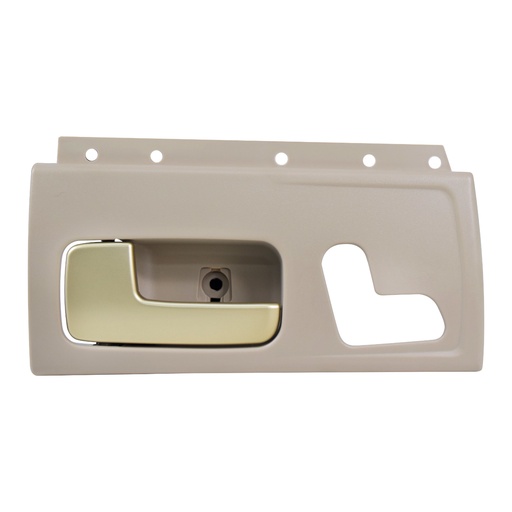 [012-1806-05] MANIJA INTERIOR LC TOWN CAR EXECUTIVE 03-11  CON HOYO PARA CONTROL DE ASIENTO CON BASE BEIGE/DORADO PLASTICO HUSHAN Izquierdo Delantera  