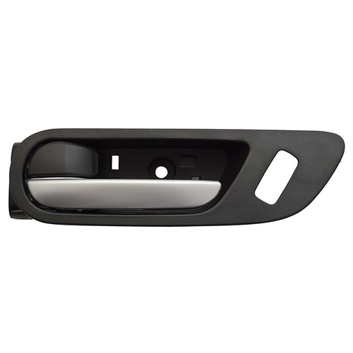 [012-1901-13] MANIJA INTERIOR MZ 3 10-13  CON HOYO PARA SEGURO NEGRO/PLATA PLASTICO HUSHAN Izquierdo Delantera  