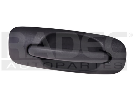 [012-0716-00] MANIJA EXTERIOR CR VOYAGER/TOWN & COUNTRY  DG CARAVAN 01-07  SIN HOYO PARA LLAVE CORRUGADA NEGRA PLASTICO HUSHAN Derecho   
