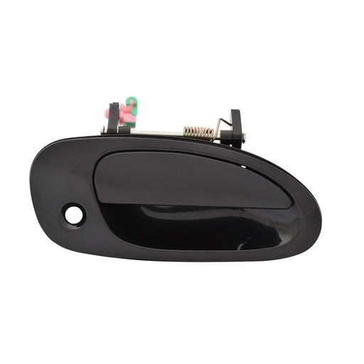 [012-1913-02] MANIJA EXTERIOR MZ 323 FAMILIA/PROTEGE 95-98  CON HOYO PARA LLAVE LISA PARA PINTAR NEGRA PLASTICO HUSHAN Derecho Delantera  