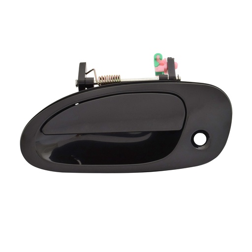 [012-1913-03] MANIJA EXTERIOR MZ 323 FAMILIA/PROTEGE 95-98  CON HOYO PARA LLAVE LISA PARA PINTAR NEGRA PLASTICO HUSHAN Izquierdo Delantera  
