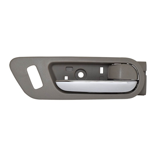 [012-1902-12] MANIJA INTERIOR MZ 6 09-13  CON HOYO PARA SEGURO BEIGE/CROMADA PLASTICO HUSHAN Derecho Delantera  
