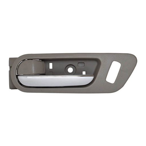 [012-1902-13] MANIJA INTERIOR MZ 6 09-13  CON HOYO PARA SEGURO BEIGE/CROMADA PLASTICO HUSHAN Izquierdo Delantera  