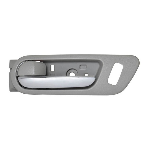 [012-1902-17] MANIJA INTERIOR MZ 6 09-13  CON HOYO PARA SEGURO GRIS/CROMO PLASTICO HUSHAN Izquierdo Delantera  