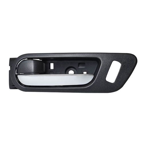 [012-1902-21] MANIJA INTERIOR MZ 6 09-13  CON HOYO PARA SEGURO NEGRA/CROMO PLASTICO HUSHAN Izquierdo Delantera  
