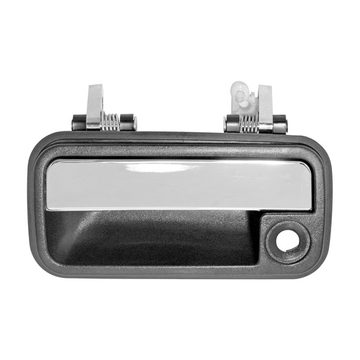 [012-1908-03] MANIJA EXTERIOR MZ 626 88-92  CON HOYO PARA LLAVE CROMADA/NEGRA HUSHAN Izquierdo Delantera  
