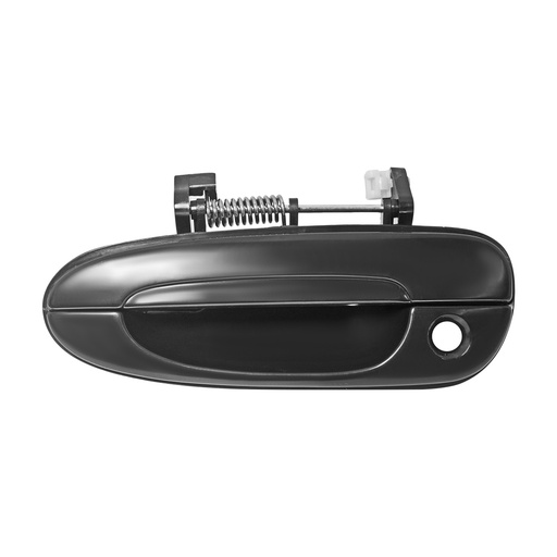 [012-1908-01] MANIJA EXTERIOR MZ 626 93-02  CON HOYO PARA LLAVE LISA PARA PINTAR NEGRA PLASTICO HUSHAN Izquierdo Delantera  