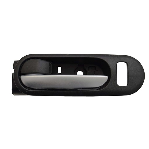 [012-1903-07] MANIJA INTERIOR MZ CX-7 07-12  CON HOYO PARA SEGURO NEGRO/PLATA PLASTICO HUSHAN Izquierdo Delantera  