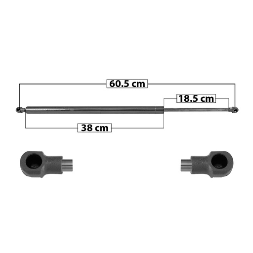 [004-1909-01] AMORTIGUADOR 5TA PUERTA MZ CX-9 16-21  MANUAL 60.5 38 18.5 613 137.81 62.51 653 146.8 66.59 SPART 8184 Derecho/Izquierdo   