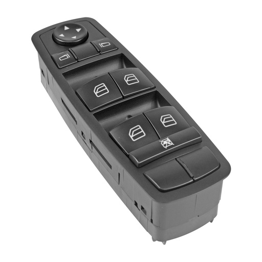 [71067] CONTROL ELECTRICO MC ML 350/500/W164 06-11  DE ELEVADOR 3 PINS 7 TECLAS NEGRO FILO NEGRO SIN ESPEJOS AUTOABATIBLES 12VCC MANIJAUTO    