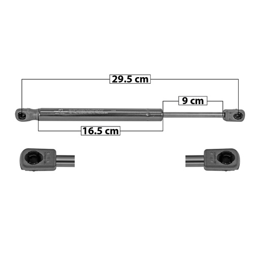 [60101] AMORTIGUADOR COFRE MN MINI COOPER COUNTRYMAN R60 11-16  29.5 16.5 9 ENTRADA TIPO 1 ENTRADA 2 TIPO 9 540 121.4 55.07 480 107.91 48.95 MANIJAUTO Derecho/Izquierdo   