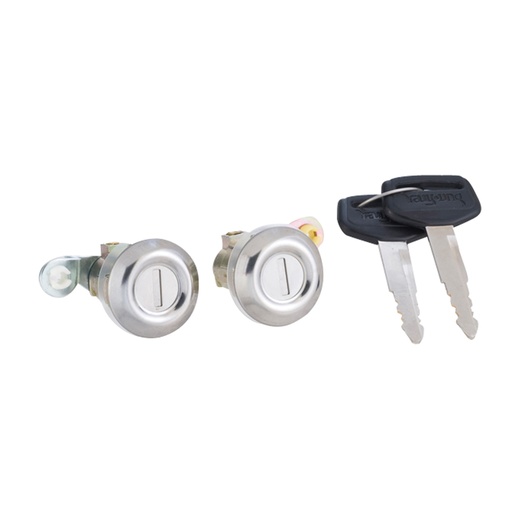 [224-2204-01] CILINDRO PARA PUERTA MT L200 87-96  JUEGO METAL CROMO TIPO ORIGINAL    