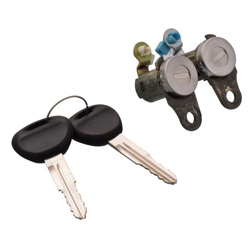 [224-2208-00] CILINDRO PARA PUERTA MT OUTLANDER 03-06/LANCER 03-07  JUEGO METAL CROMADO TIPO ORIGINAL    