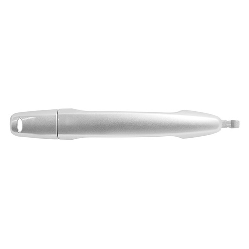 [012-2208-20] MANIJA EXTERIOR MT OUTLANDER 07-18  SIN HOYO PARA LLAVE/CON HOYO PARA SENSOR LISA PLATA PLASTICO HUSHAN Derecho Delantera  