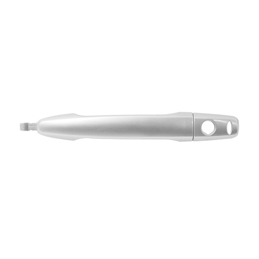 [012-2208-21] MANIJA EXTERIOR MT OUTLANDER 07-18  CON HOYO PARA LLAVE/CON HOYO PARA SENSOR LISA PLATA PLASTICO HUSHAN Izquierdo Delantera  