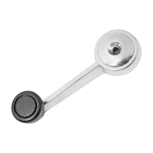 [012-2343-00] MANIJA DE ELEVAR NS 520/521 PICK UP 72-79  PERILLA NEGRA PARA TORNILLO METAL CROMADA HUSHAN    