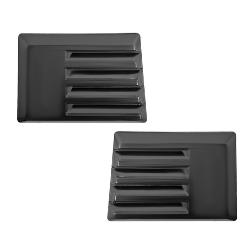 [9160] REJILLA NS 720  PARA CABINA JUEGO 2 PIEZAS NEGRA PLASTICO    Superior