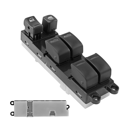 [71038] CONTROL ELECTRICO NS ALTIMA 02-06  DE ELEVADOR 17 PINS 6 TECLAS NEGRO 12VCC MANIJAUTO Izquierdo Delantera  