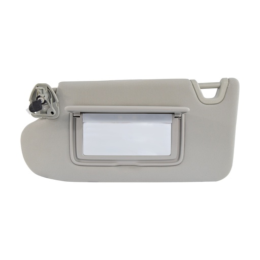 [107440] VISERA NS ALTIMA 13-16  1 PIEZA CON ESPEJO CON LUZ GRIS 2 PINS PLASTICO TIPO ORIGINAL Izquierdo Delantera  
