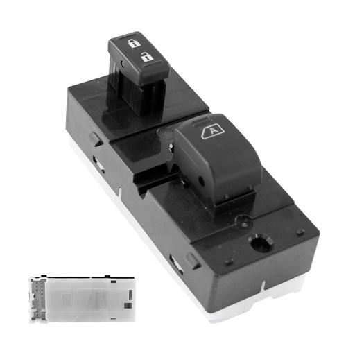 [70932] CONTROL ELECTRICO NS PATHFINDER 05-12/ARMADA 04-08/TITAN 04-15  DE ELEVADOR 9 PINS 2 TECLAS NEGRO 12VCC MANIJAUTO Derecho Delantera  