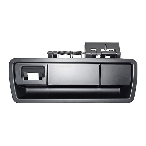 [012-2304-00] MANIJA EXTERIOR NS ARMADA 04-15  CON HOYO PARA CAMARA 5TA PUERTA ELECTRICA LISA NEGRA HUSHAN    