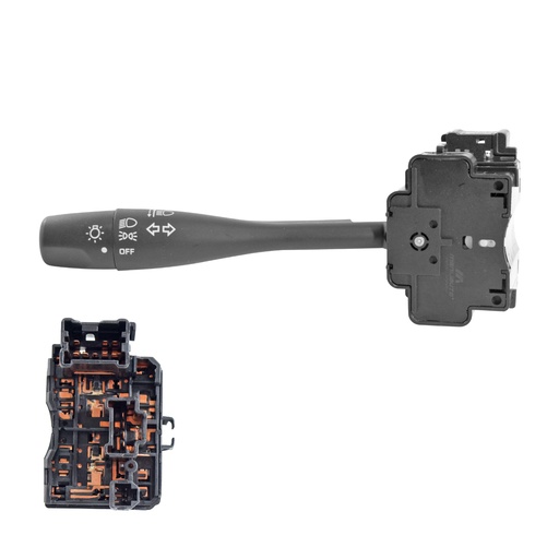 [71090] PALANCA DIRECCIONAL NS FRONTIER 01-04/D22/NP300 08-15/XTERRA 02-04/SENTRA 01-06  CONTROL LUCES  15 PINS SIN NIEBLA NEGRA 12VCC MANIJAUTO    