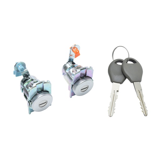 [224-2307-00] CILINDRO PARA PUERTA NS FRONTIER 05-15  JUEGO METAL CROMADO TIPO ORIGINAL Derecho/Izquierdo   