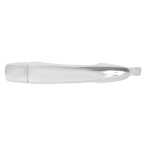[012-2307-33] MANIJA EXTERIOR RN KOLEOS 17-22  NS NP300/FRONTIER 16-22/VERSA 20-22/KICKS 17-22  SIN HOYO PARA LLAVE SIN SENSOR CROMADA PLASTICO HUSHAN Derecho Delantera  