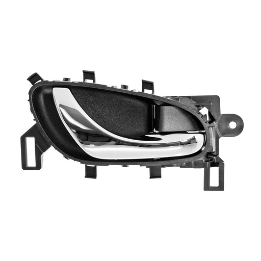[012-2316-58] MANIJA INTERIOR NS SENTRA 13-19/NP300/FRONTIER 16-22/X-TRAIL 14-22  NEGRA/CROMO PLASTICO HUSHAN Derecho Delantera/Trasera  