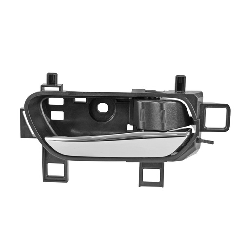 [012-2330-02] MANIJA INTERIOR NS VERSA 20-22/KICKS 17-22  CROMADA/NEGRA PLASTICO HUSHAN Derecho Delantera/Trasera  