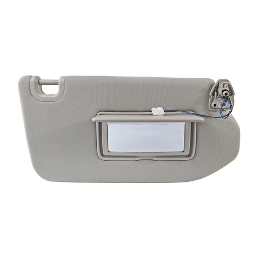 [107672] VISERA NS PATHFINDER 13-17  1 PIEZA CON ESPEJO CON LUZ BEIGE TELA TIPO ORIGINAL Derecho Delantera  