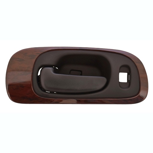 [012-0720-03] MANIJA INTERIOR CR 300M 99-04/CONCORDE LXI 98-04  CON HOYO PARA SEGURO CON BISEL TIPO MADERA NEGRO PLASTICO HUSHAN Izquierdo Delantera  