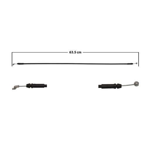 [001-2318-00] CHICOTE CERRADURA NS TIIDA 07-17  4 PUERTAS 63.5 CM HUSHAN  Delantera/Trasera  