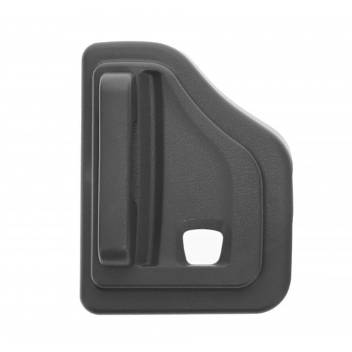 [012-2322-34] MANIJA INTERIOR NS URVAN 14-21  CON HOYO PARA SEGURO CORRUGADA GRIS PLASTICO HUSHAN Derecho  Puerta corrediza 