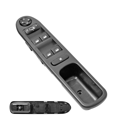 [70976] CONTROL ELECTRICO PG 207 HATCHBACK 12-13  DE ELEVADOR 18 PINS 7 TECLAS NEGRO 12VCC MANIJAUTO    